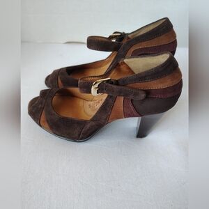 Sofft Brown Suede Heels Size 6M